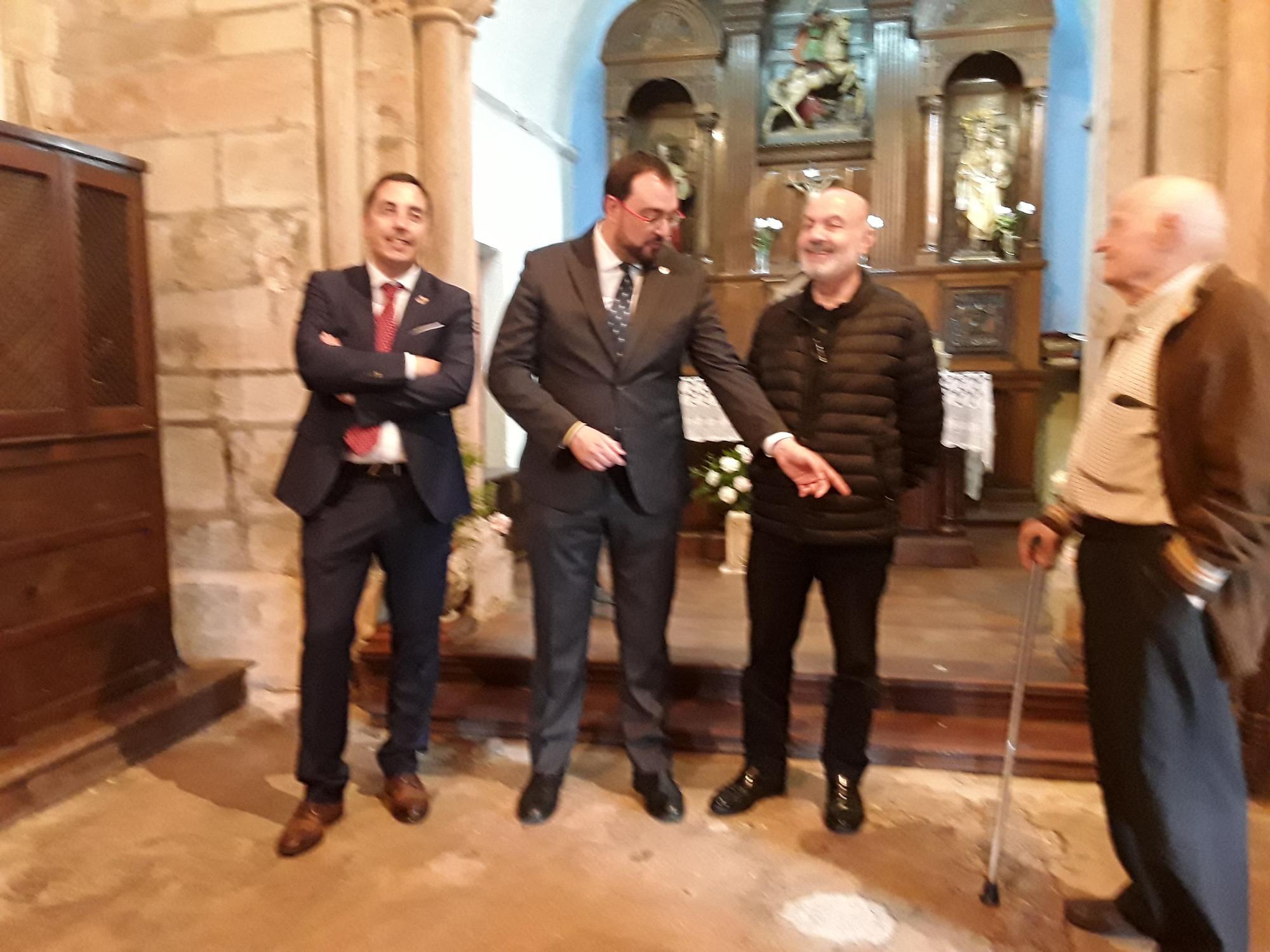 El presidente del Principado de Asturias Adrián Barbón visita Llanera