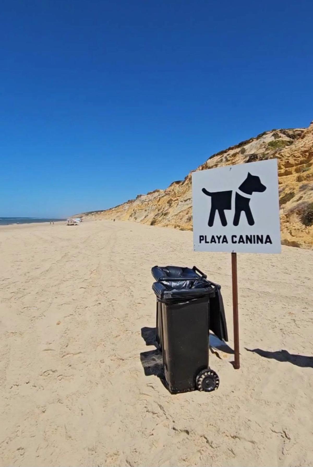 Playa canina de Matalascañas.