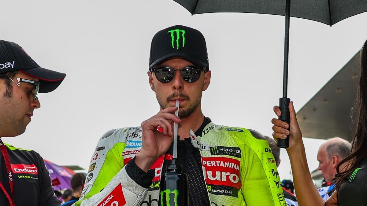 Fabio Di Giannantonio, en la parrilla de salida del Gran Premio de Portugal