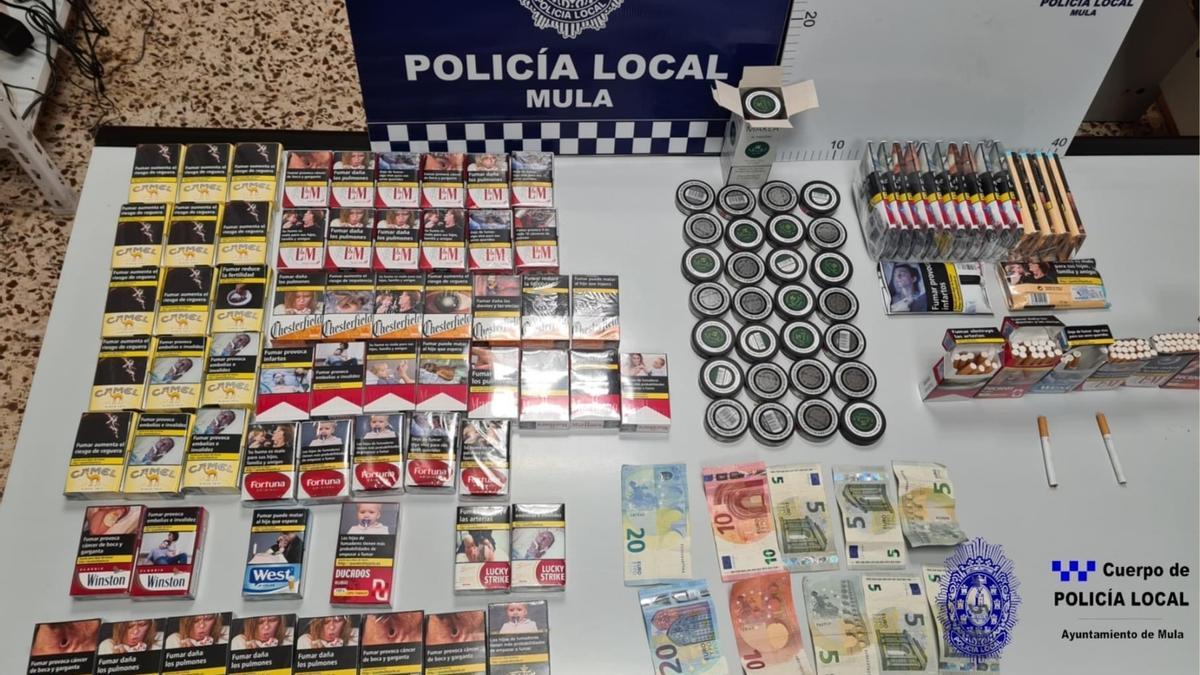 Tabaco incautado en la operación.