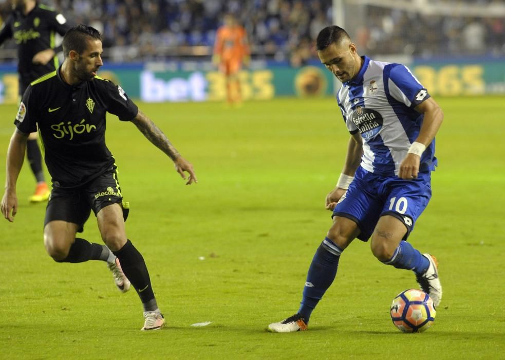 El Dépor logra la victoria ante el Sporting