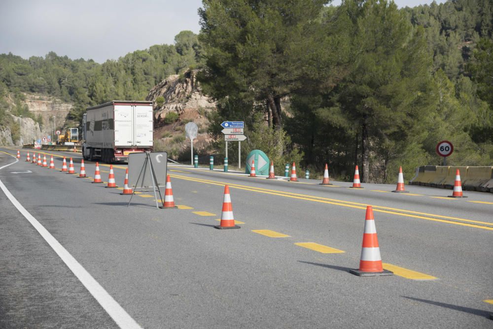 Un fort temporal afecta la Catalunya Central