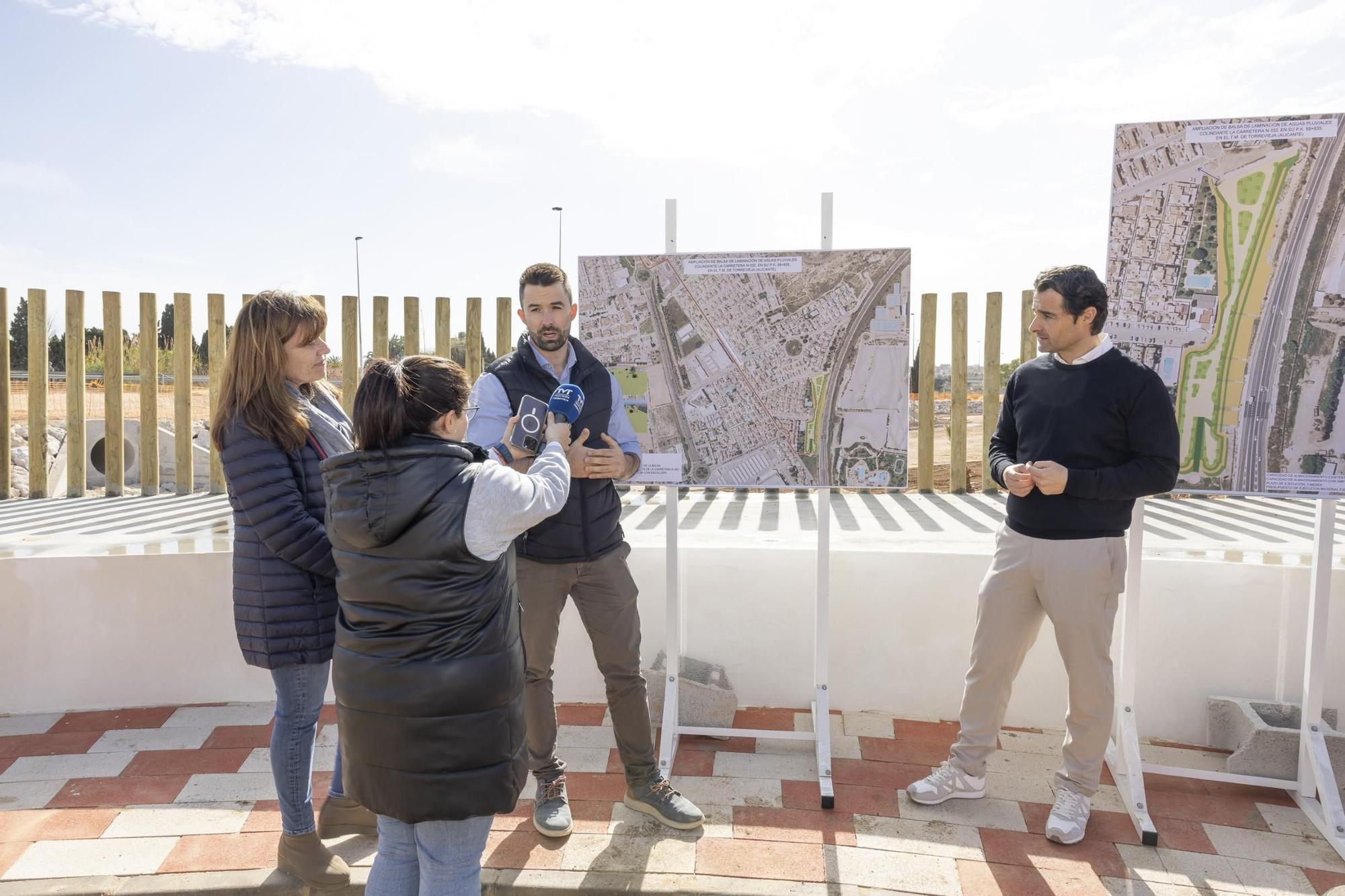 Esta es la nueva balsa de laminación y parque inundable que Torrevieja abrirá en marzo en Doña Inés