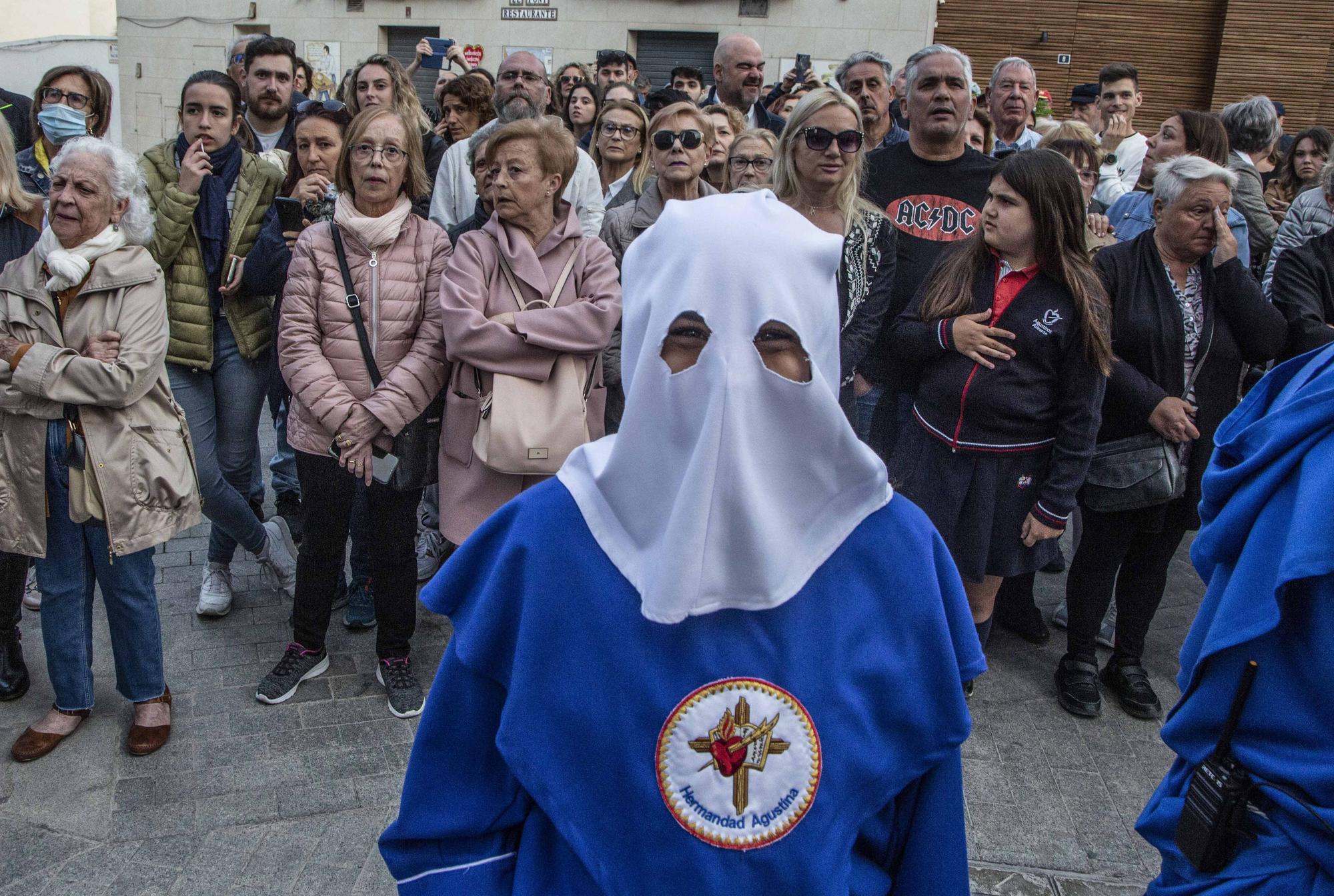 Hermandad Agustina procesiona el Lunes Santo por las calles del casco antiguo