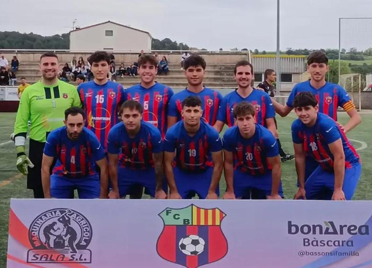 El Bàscara abans de jugar contra el Borrassà.