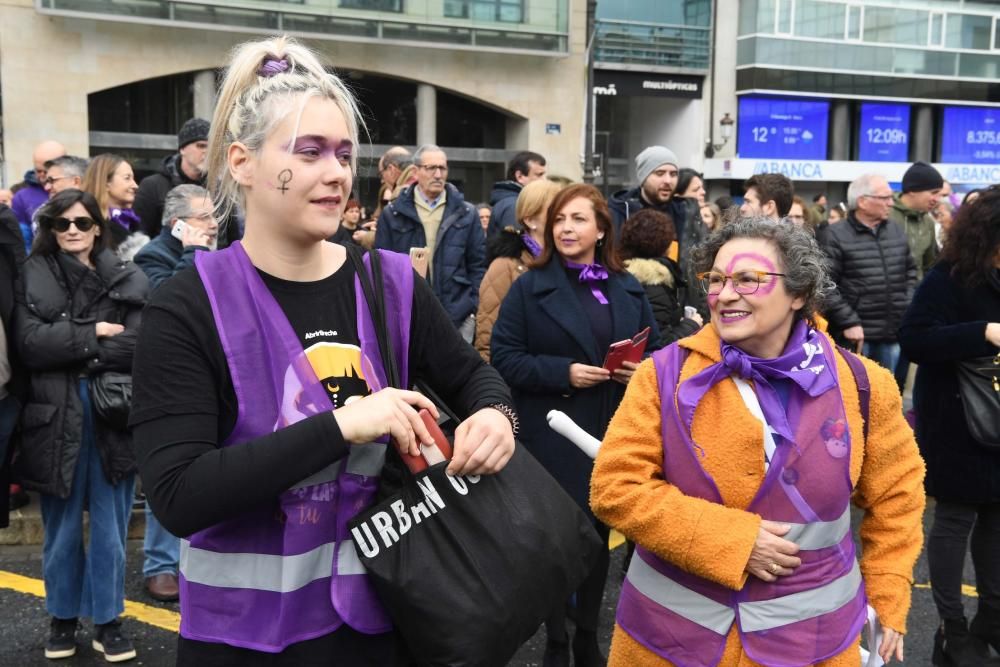 Unas 13.000 personas en el 8-M en A Coruña