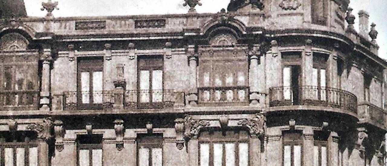 El hotel Malet, obra del arquitecto Manuel del Busto, que Luciano Malet inauguró en 1904.