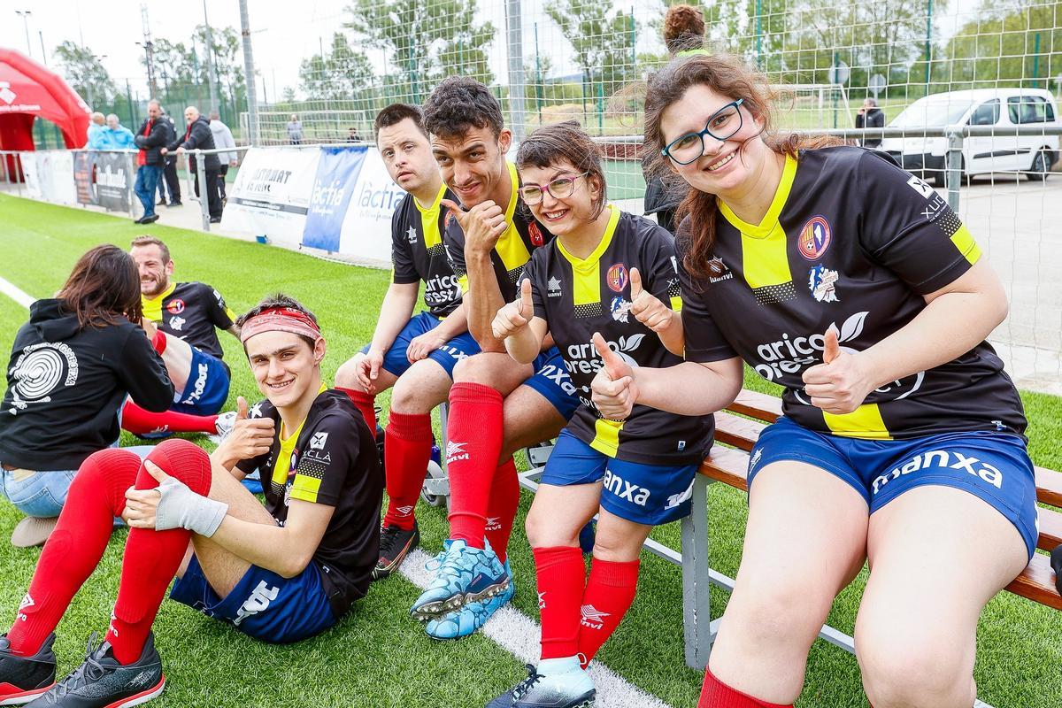 Jugadors del Club Atletisme Garrotxa, en l’edició de l’any passat.