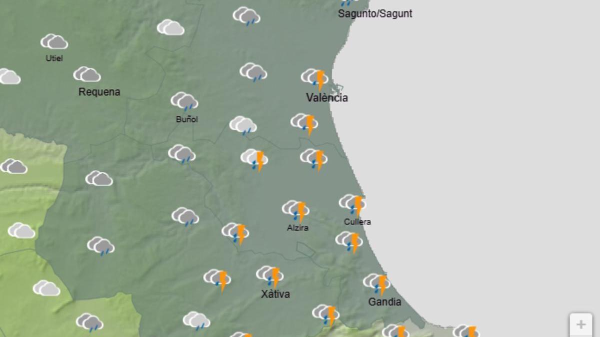 El temps a València el dia de Nadal: Aemet anuncia pluges, tempestes i temperatures sota zero.