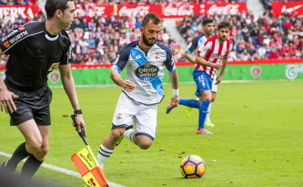 El Dépor gana en Gijón al Sporting