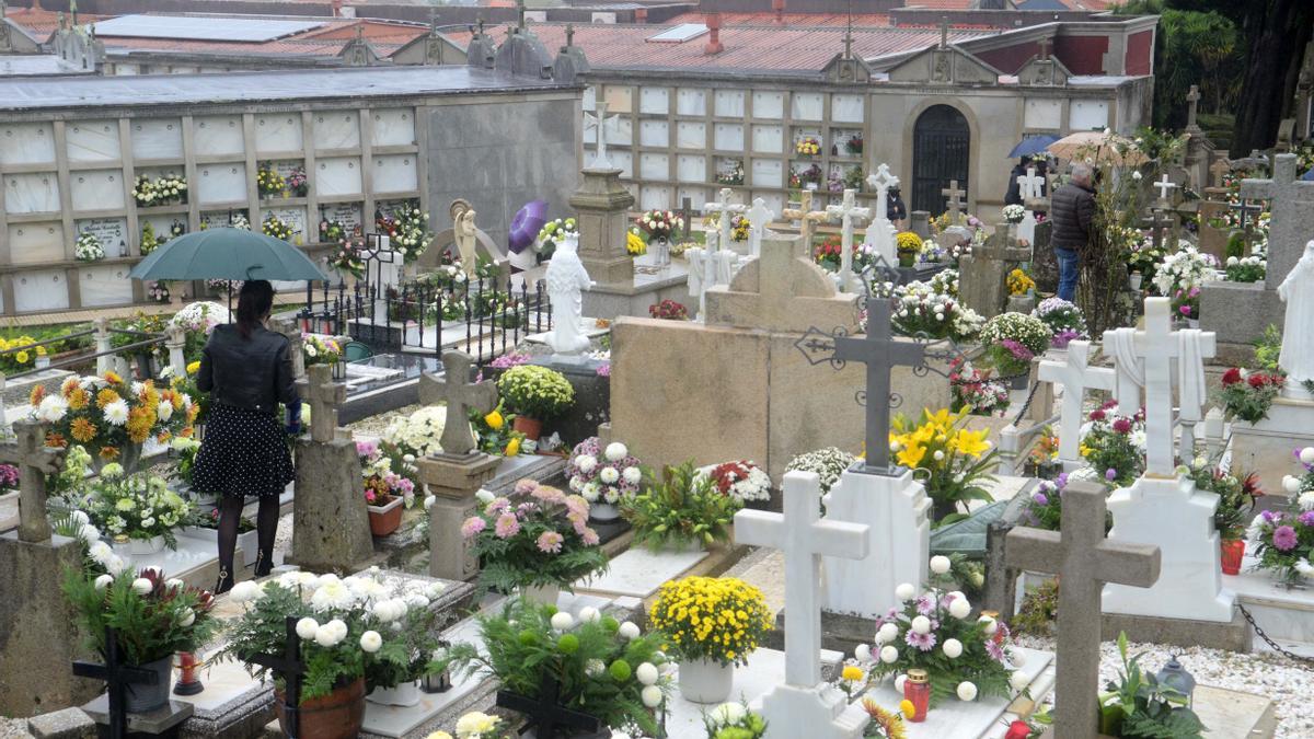 El cementerio de Cambados, el pasado 1 de noviembre