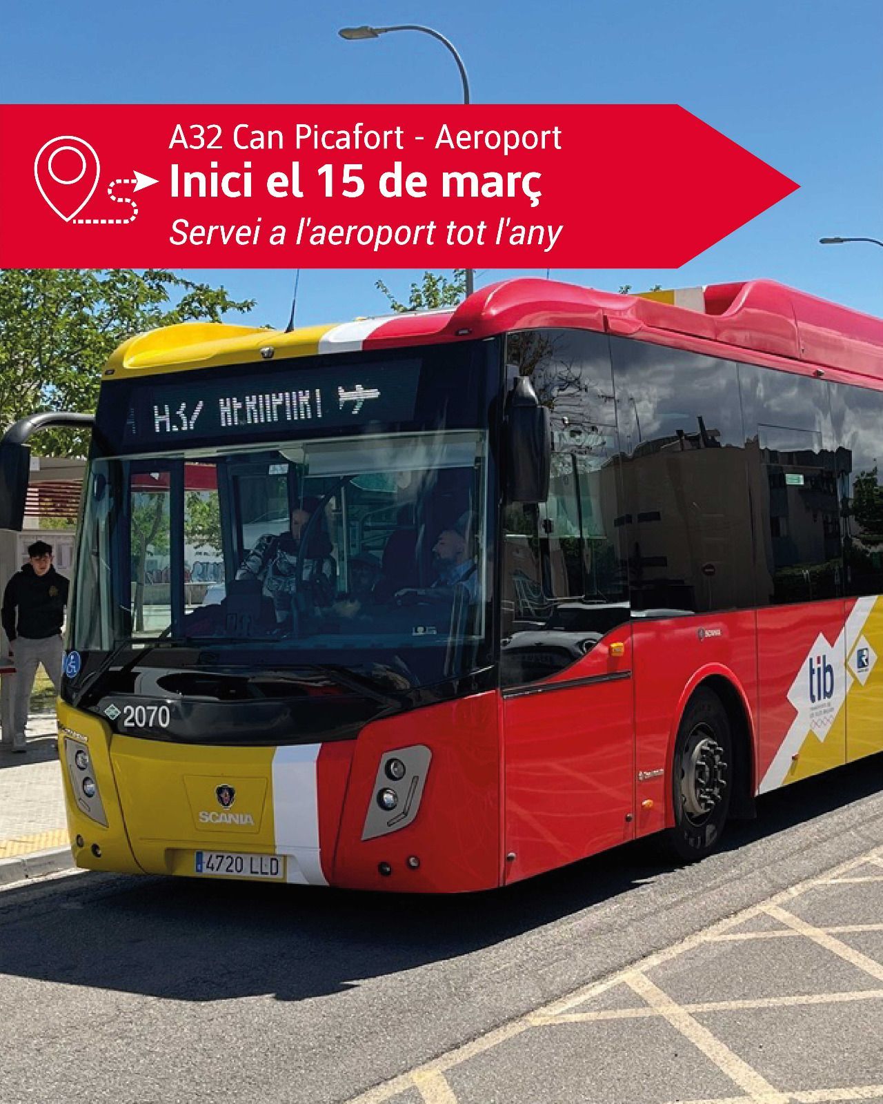 Cartel promocional del Govern sobre el nuevo servicio.