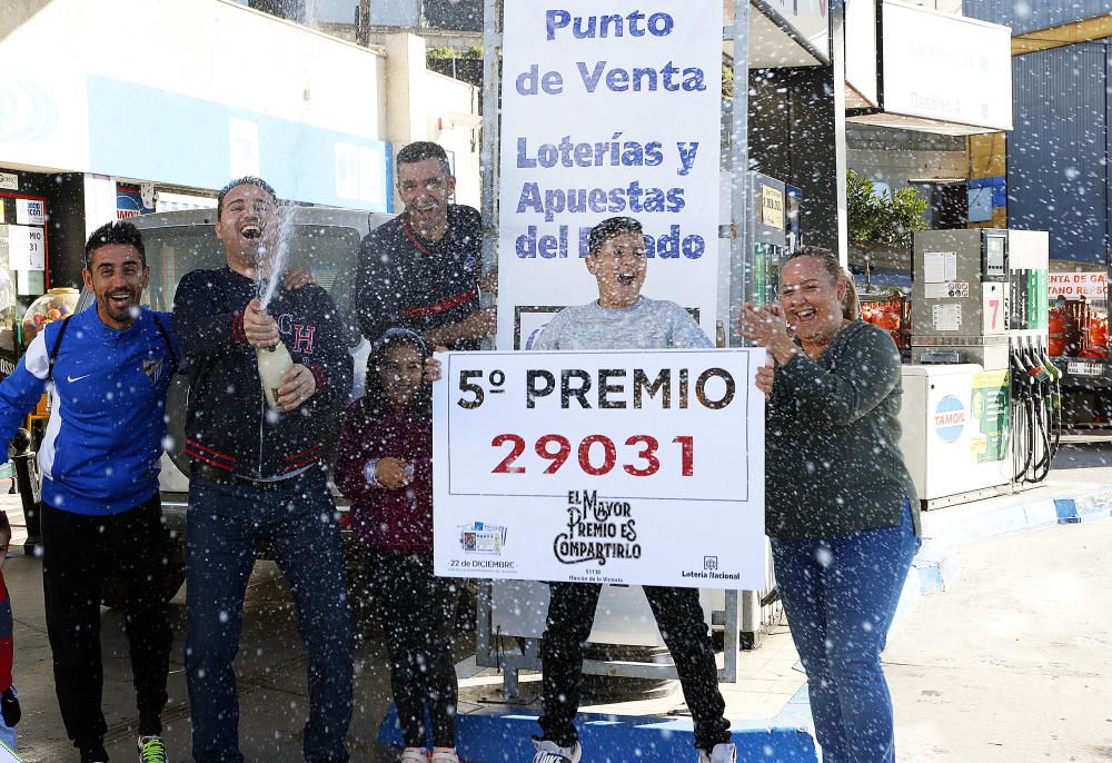 Los premiados en la Lotería de Navidad en Málaga