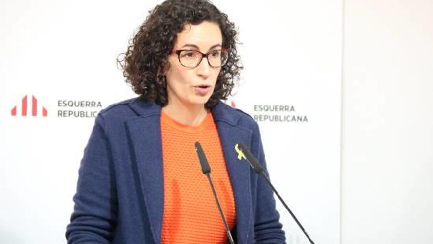 Marta Rovira, durant el Consell Nacional d&#039;ERC.