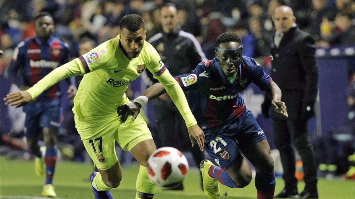 Murillo ha jugado en la Copa sus primeros minutos como azulgrana