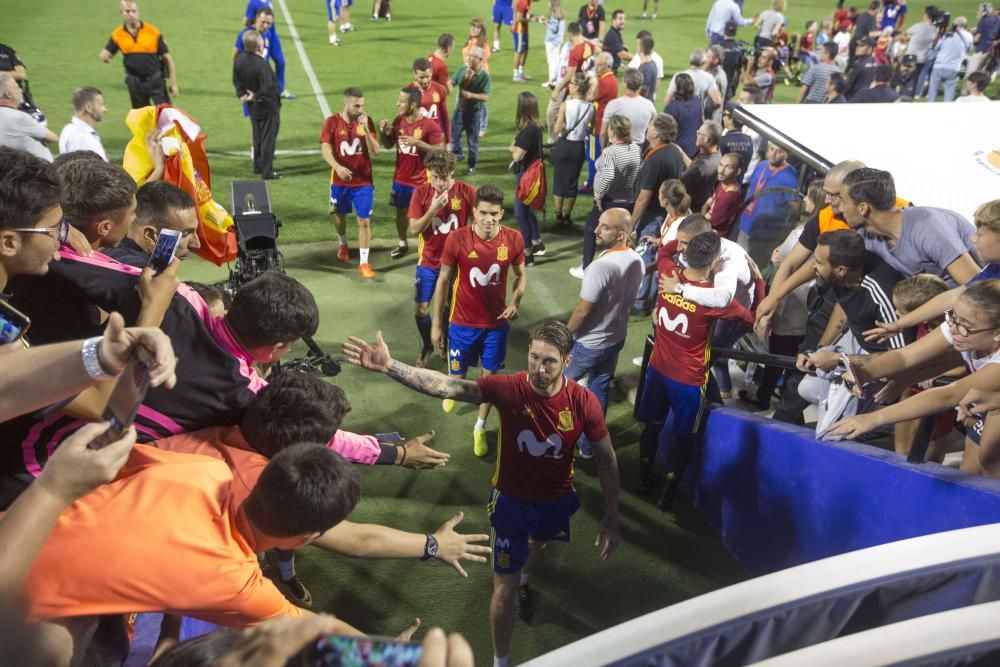 El entrenamiento de La Roja ayer en el Rico Pérez