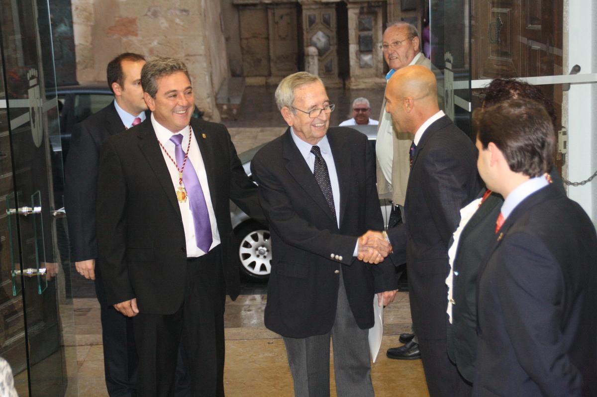 Francisco Baila, en la ceremonia de homenaje del PP de Vinaròs.