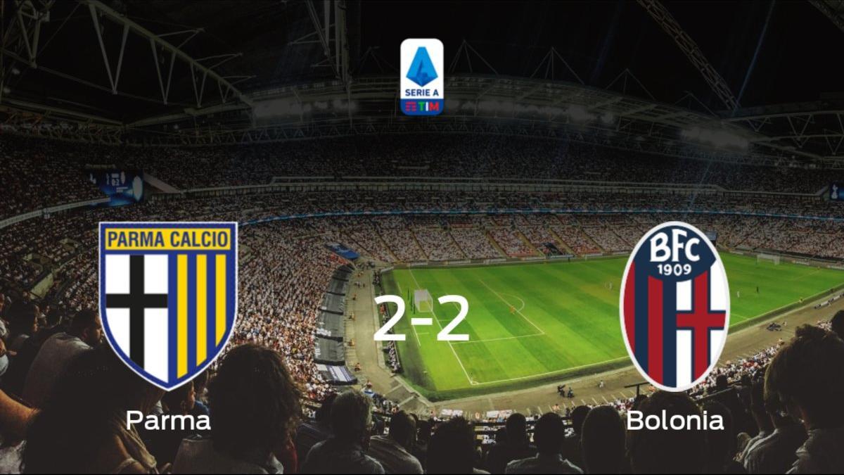 Reparto de puntos en el Ennio Tardini: Parma 2-2 Bolonia