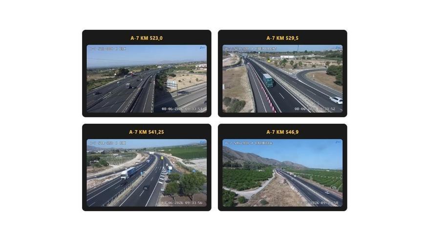 Así está el tráfico en Alicante: accidentes en Orihuela y El
