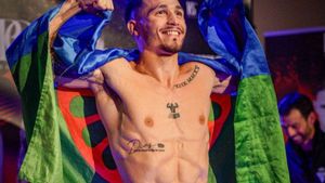 Barrul, durante un pesaje antes de un combate
