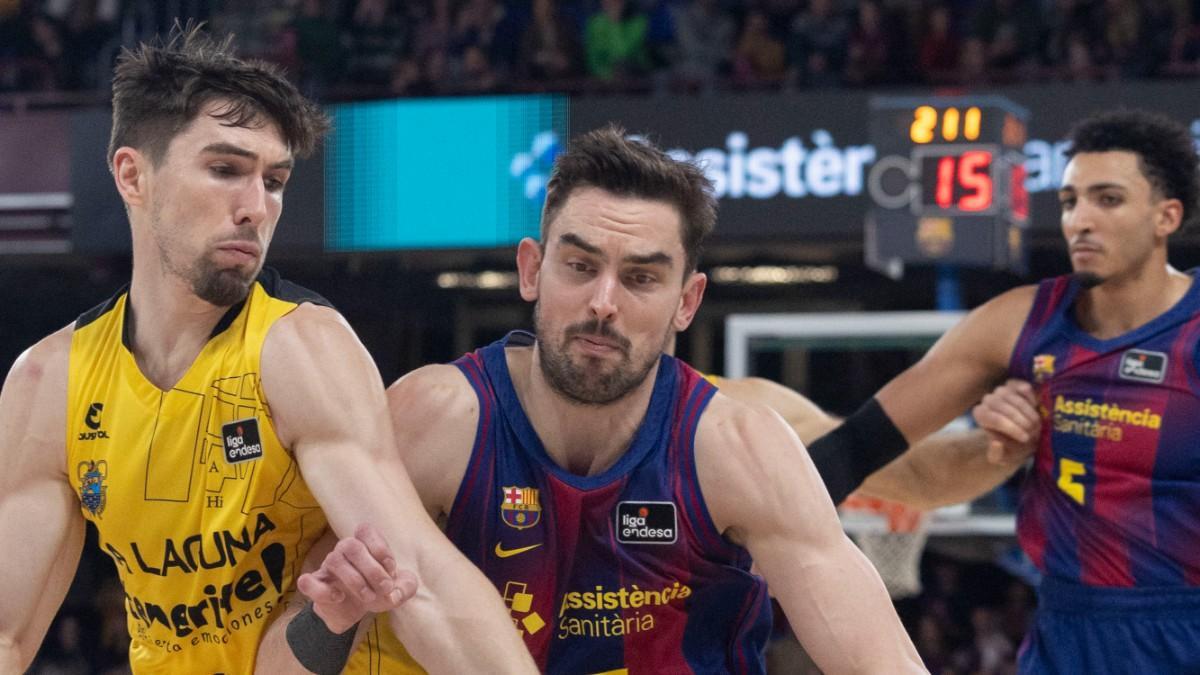 El Barça no pudo derrotar a La Laguna Tenerife en el Palau Blaugrana
