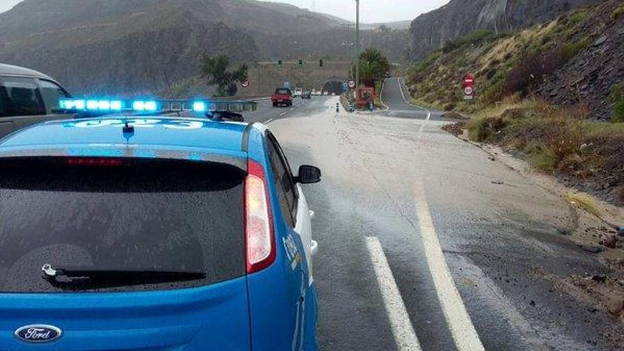 El túnel de La Laja este sábado.