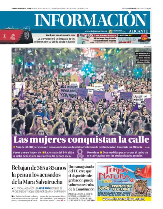 Estas han sido las portadas más destacadas de INFORMACIÓN en 2018