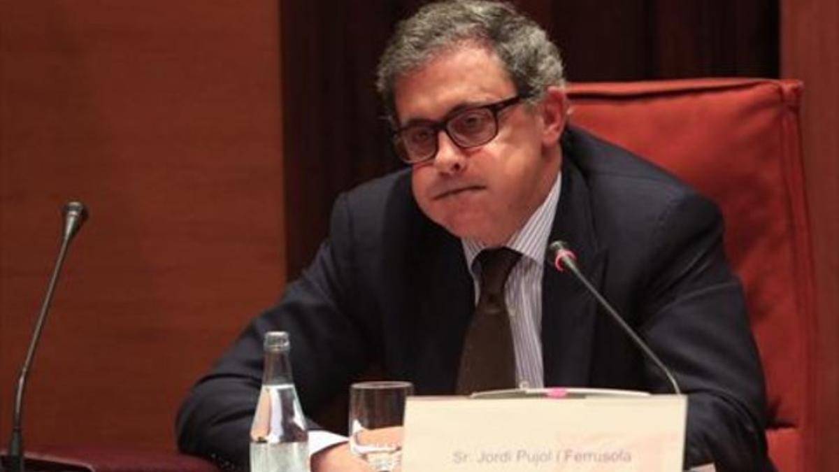 Jordi Pujol Ferrusola, en la comisión de investigación del Parlament