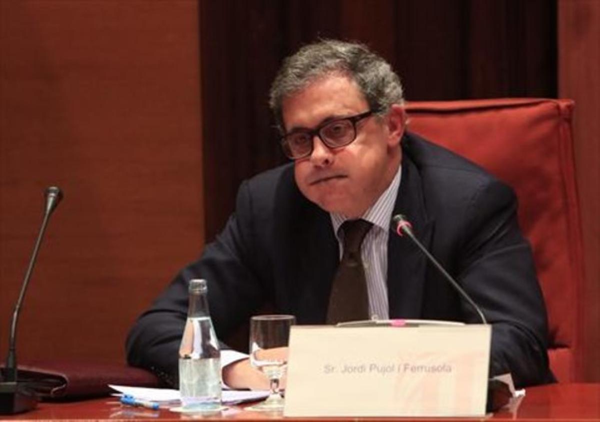 Jordi Pujol Ferrusola, en la comissió d’investigació del Parlament.