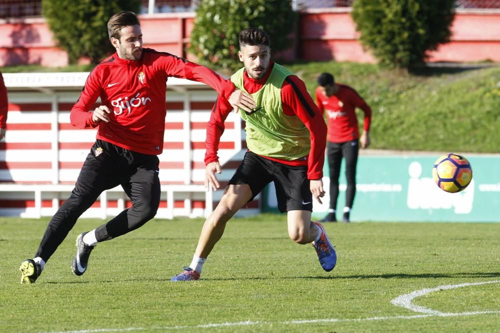 Entrenamiento del Sporting de Gijón