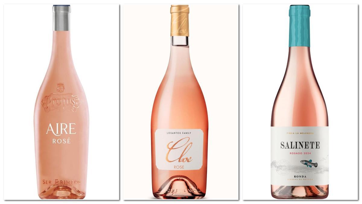 Tres buenos vinos rosados por menos de 15 euros.