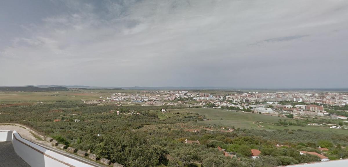 Vista desde el Santuario de la Virgen de la Montaña de Cáceres.