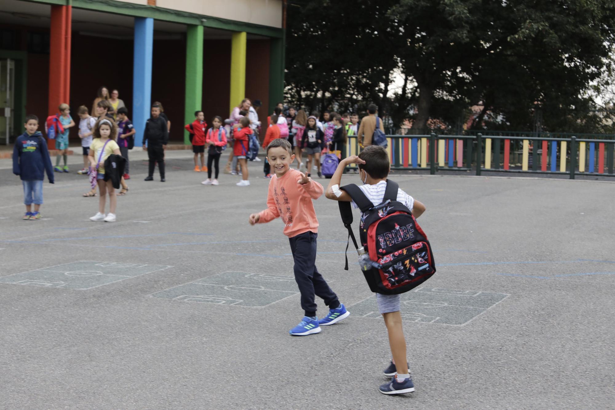 Vuelta al cole en el colegio de la Carriona en Avilés