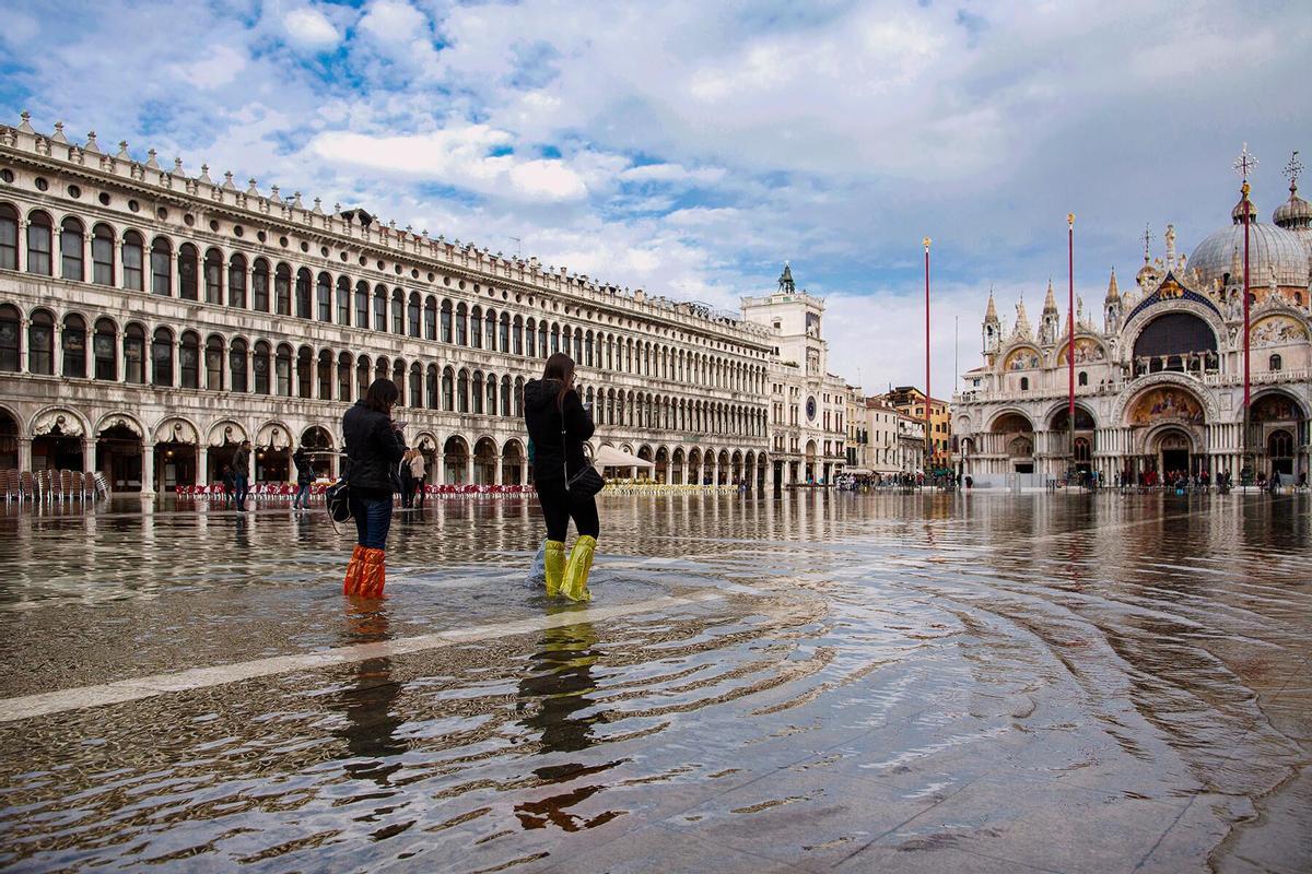 Inundaciones en Venecia por la subida del mar