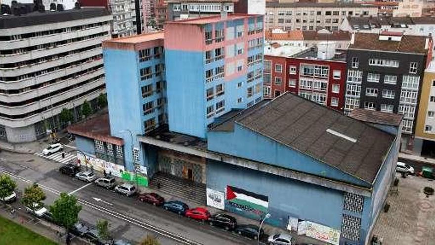 Vista aérea de la Casa Sindical.