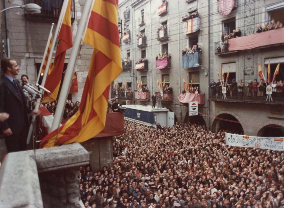 Visita dels reis Joan Carles i Sofia a Girona i Olot (20 de febrer de 1976)