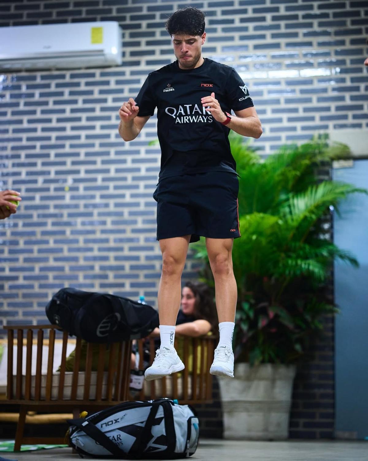 Tapia no descansará hasta el último día de torneo en Barcelona