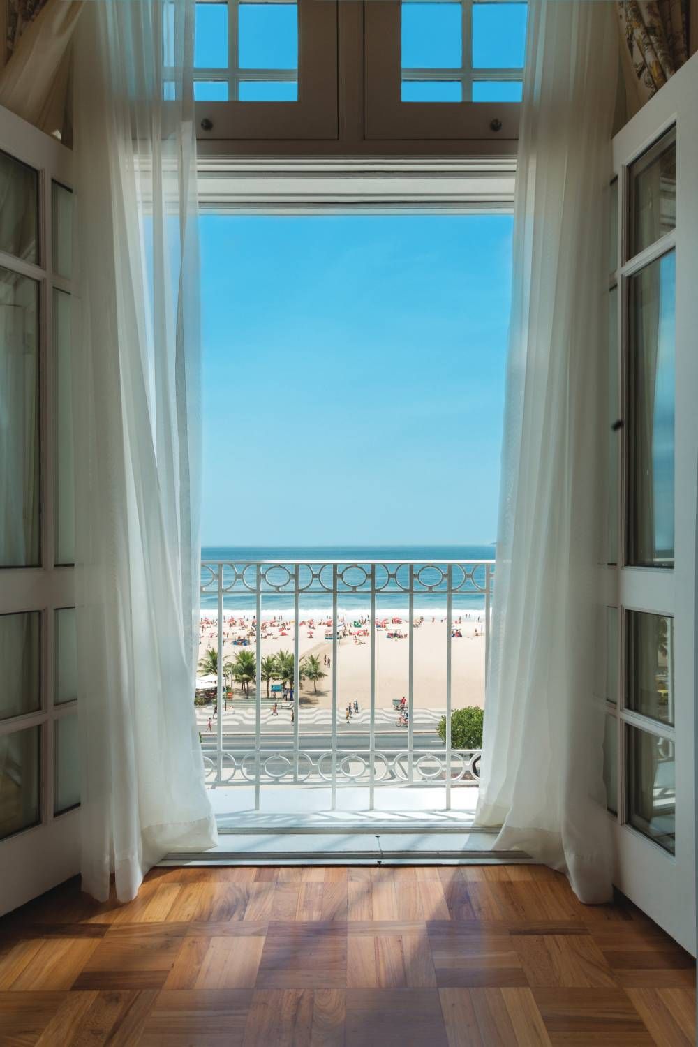 Balcón del Copacabana Palace.