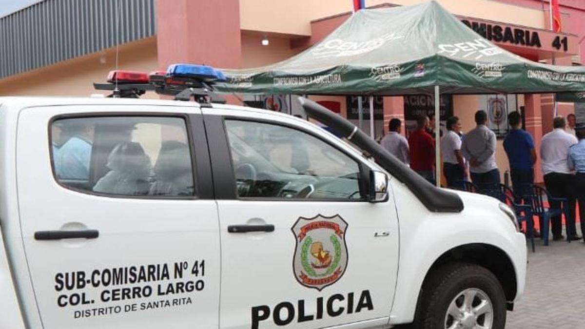 Un vehículo de la Policía de Paraguay.
