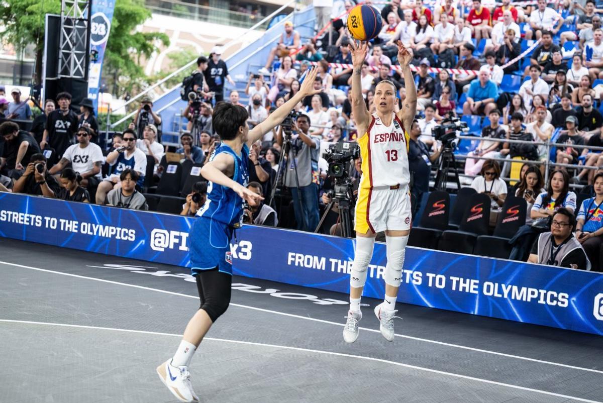 Sandra Ygueravide, la máxima anotadora española en los dos primeros partidos.