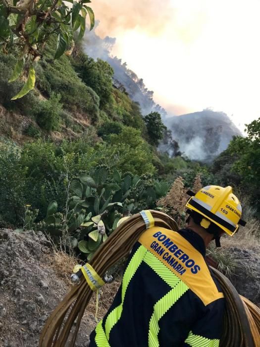 El incendio de Gran Canaria, a lunes 19 de agosto