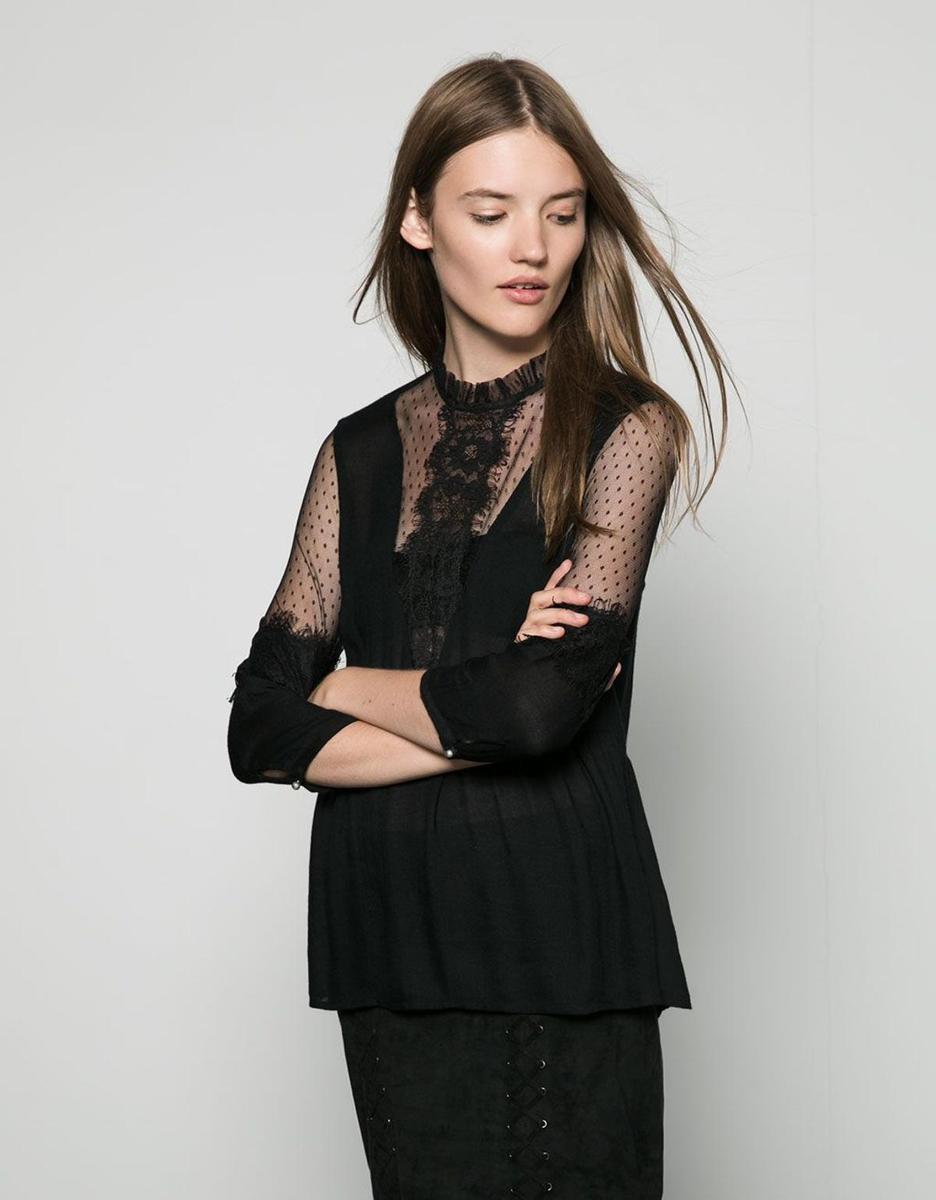 Rebajas Bershka 2016, blusa transparente (15,99€)