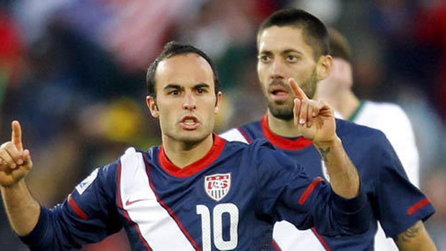 Donovan celebra el gol del empate.