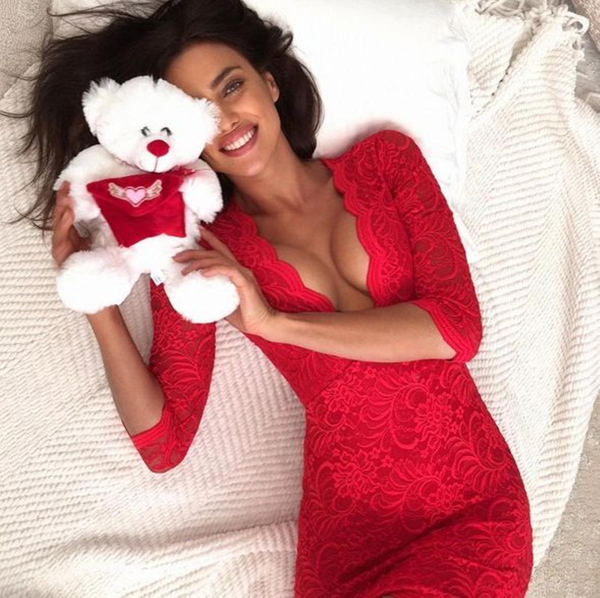 La tierna imagen de Irina Shayk