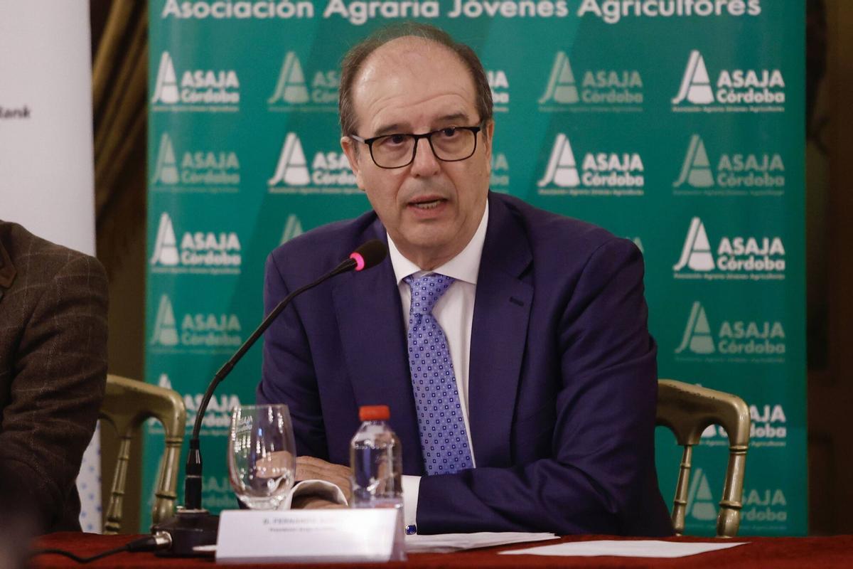 El presidente de Asaja Córdoba, Fernando Adell, en una imagen de archivo.