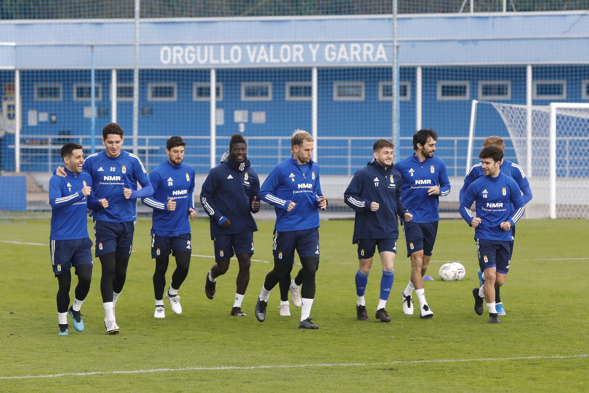 El entrenamiento del Oviedo