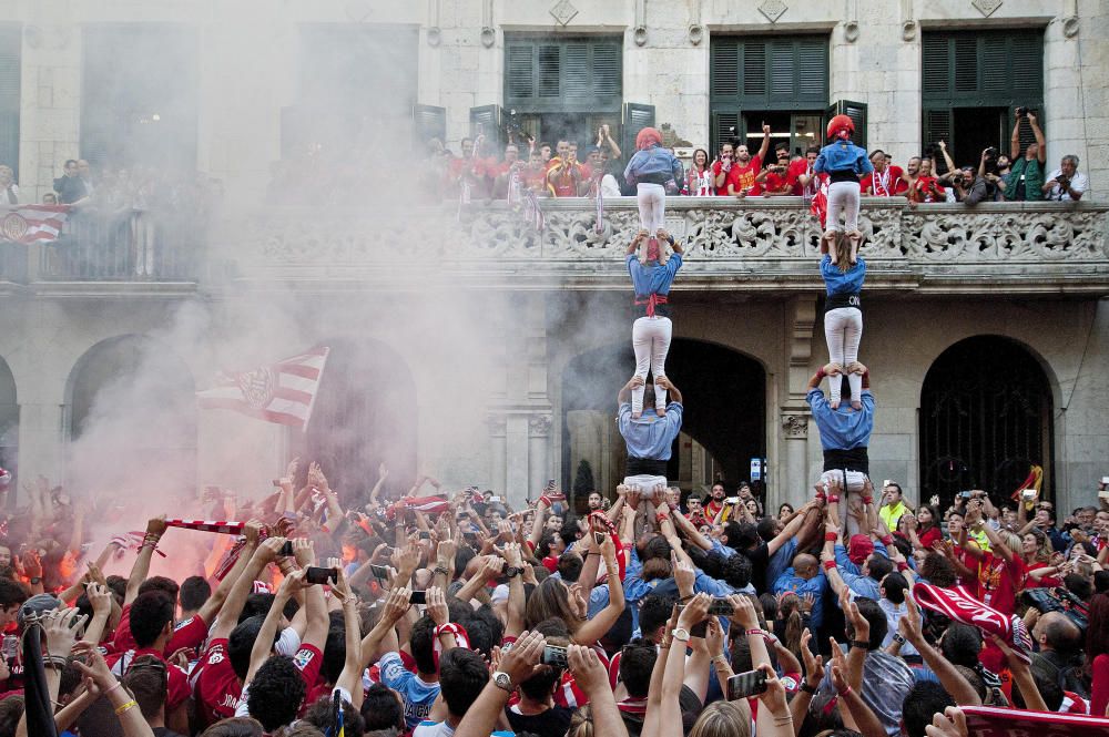 Rua de celebració de l'ascens del Girona