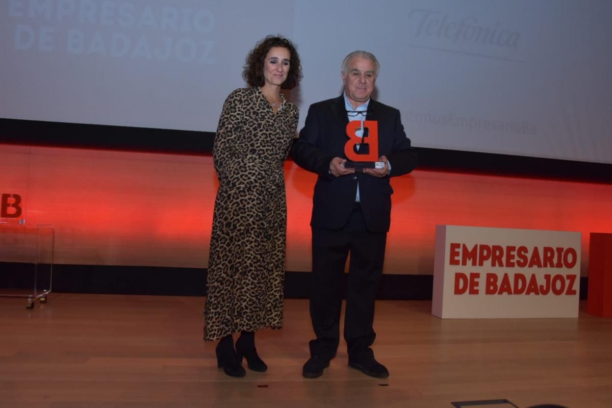 Los momentos de la entrega de los premios Empresario de Badajoz