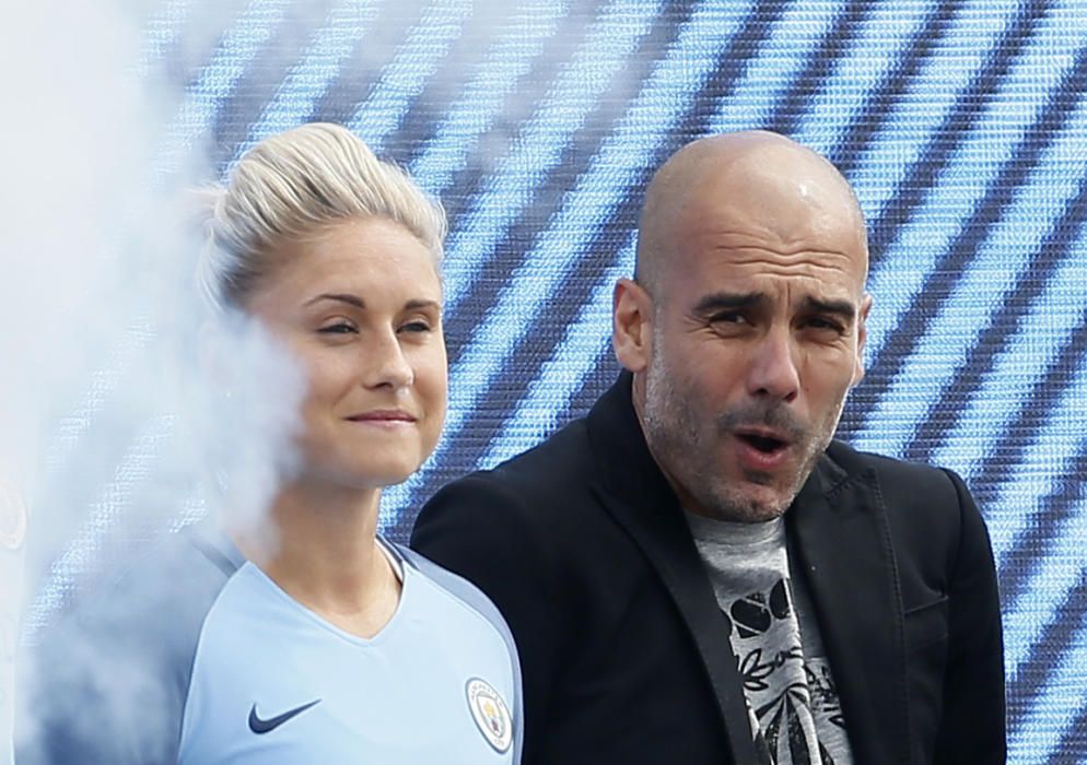 Presentació de Pep Guardiola com a entrenador del Manchester City