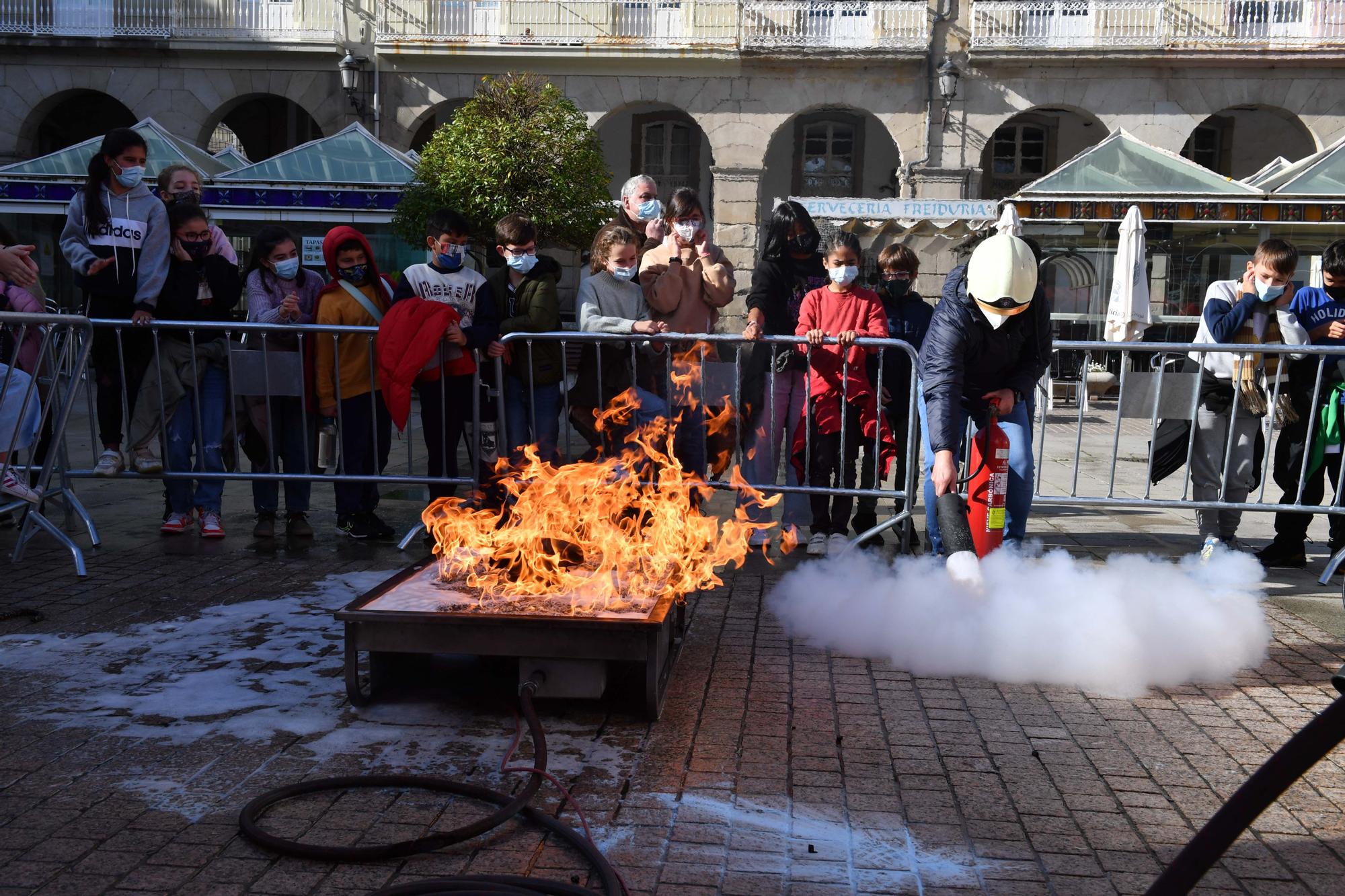 Actos en María Pita por la Semana de Prevención de Incendios